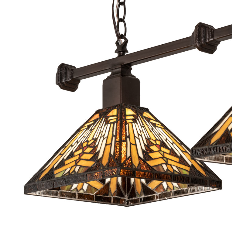 Luminaire suspendu pour table de billard 3 lumières 48 "Long Nuevo Mission