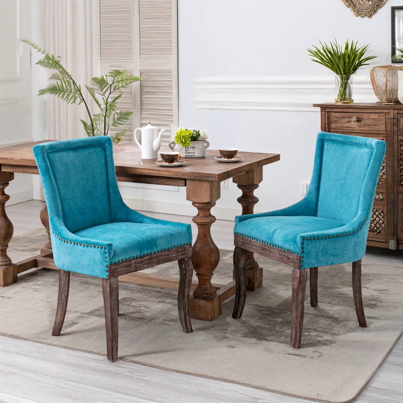 Chaise Ultra, Tissu bleu