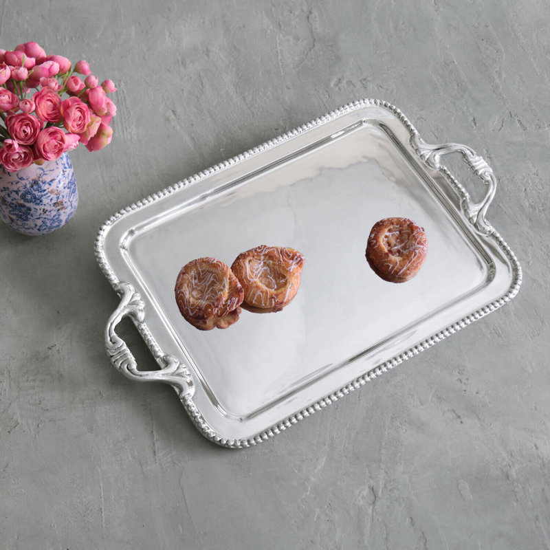 Pearl Aluminum Decorative Tray