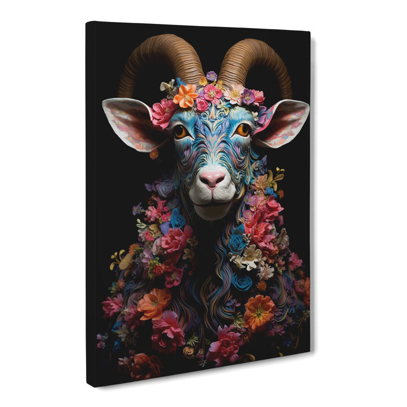 Goat Neo-Plasticism - Print, 76cm H x 50cm W x 3cm D