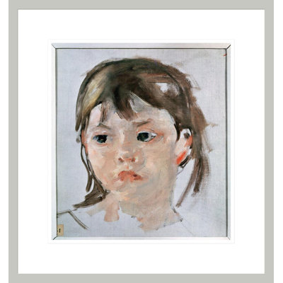 Tête de jeune fille (huile sur toile) par Mary Cassatt