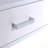 White High Gloss & Chrome Finish Writing Desk W/Usb