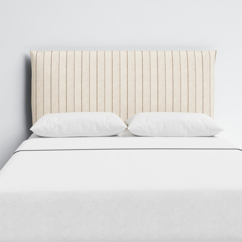 Tête de lit Bessinger, Grand, Fritz Charcoal Stripe