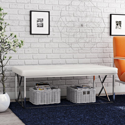Adaisha Faux Leather Upholstered Bench by Brayden Studio