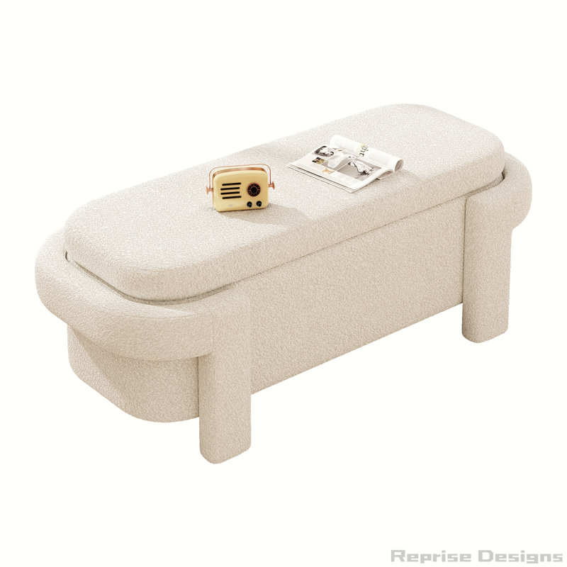 Banc de rangement avec repose-pieds Chrisaun