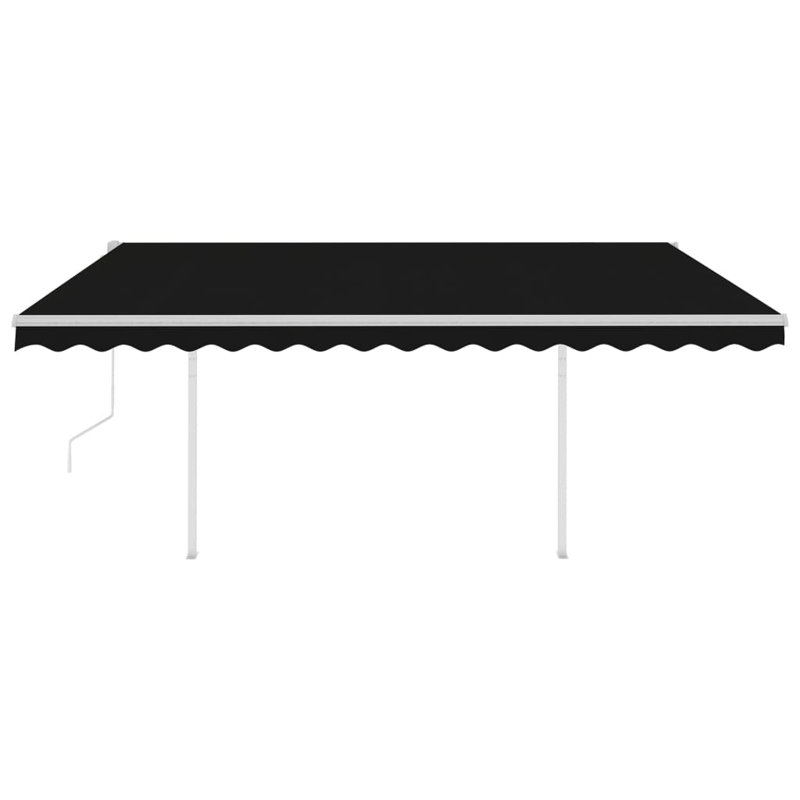 Auvent de patio rétractable en polyester l 160 po x P 120 po VidaXL