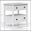 Table de chevet ouverte avec 2 tiroirs-321141603