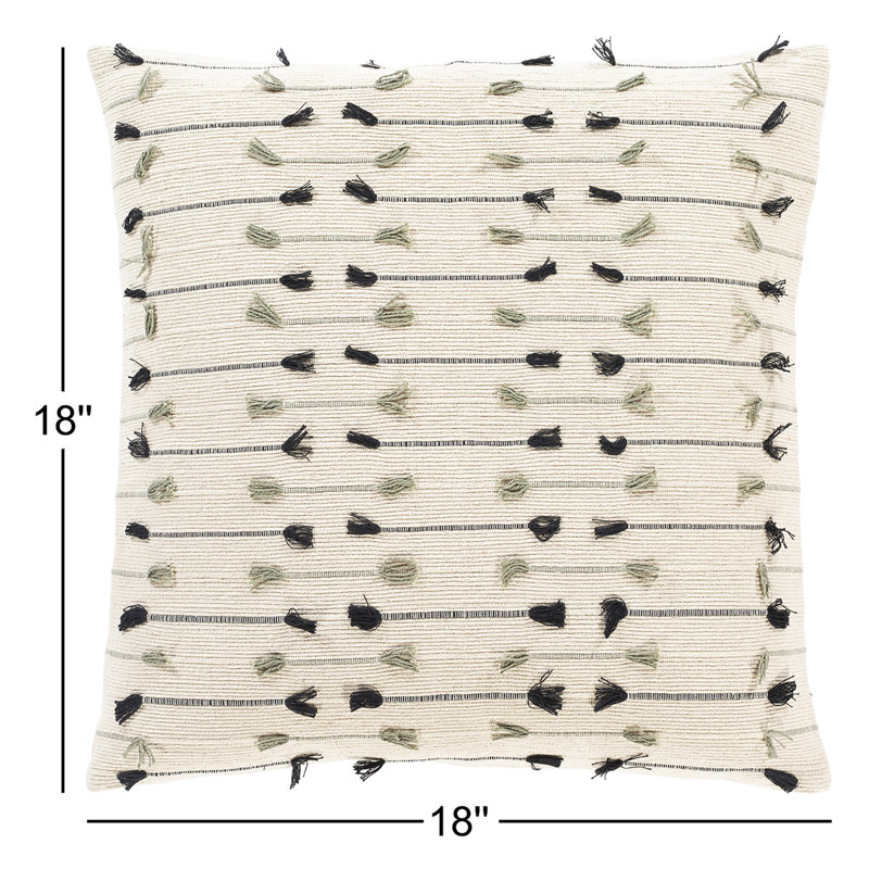 Coussin Santina, 18 po x 18 po, Duvet