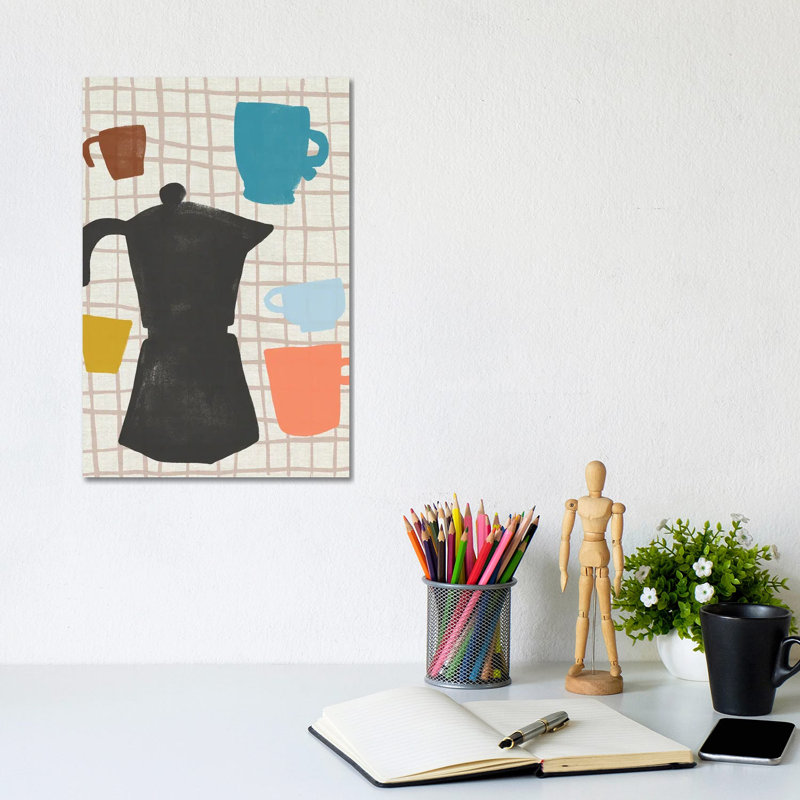 «Coffee Cut Outs I», reproduction d'art sur toile tendue