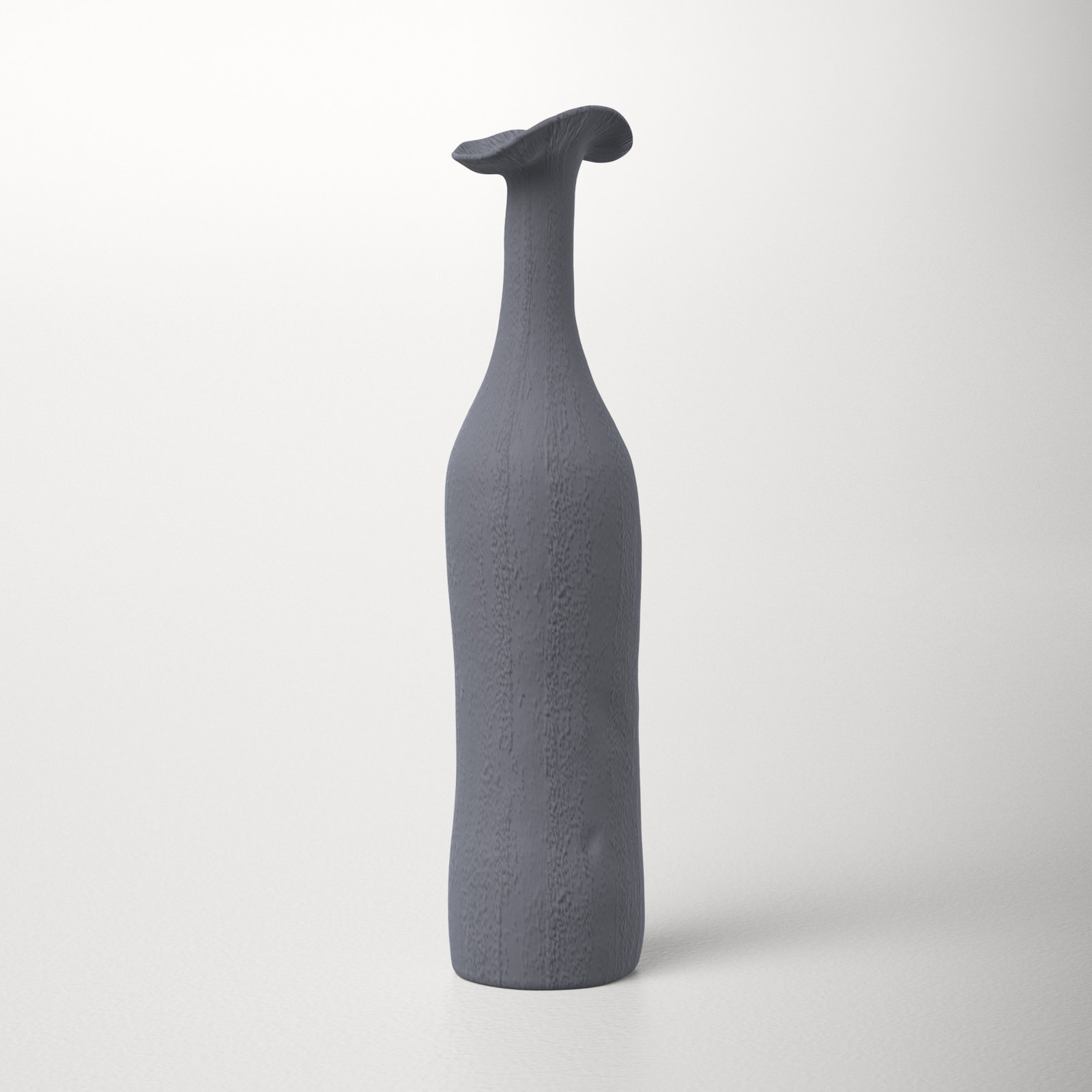 Paso Handmade Ceramic Table Vase, Blue, 13.19" H x 3.07" W x 3.07" D