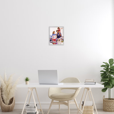 Giclée encadrée par Retro Family Nostalgia, conception par Wind River Studios