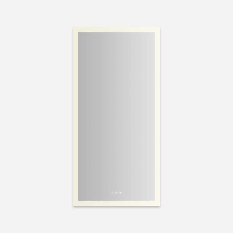 Armoire de réserve Aio, Périmètre éclairé, 24 po x 48 po x 4 po, Charnières gauche