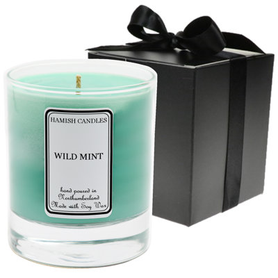 Scented Unscented Flameless Jar Candle with Glass Holder