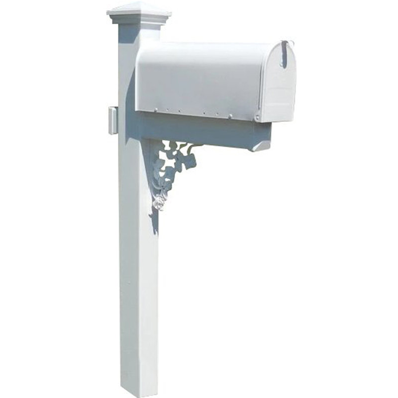 Plastic Post Mounted Mailbox