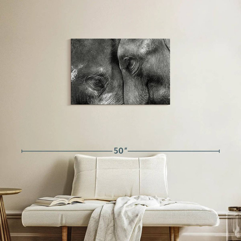Inseparable Elephants, 20" H x 30" W