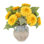 Sunflowers Arranged in Stone Vase