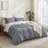 Solayne 100% Washed Cotton Duvet Cover Set with Faux Hemp Texture, Solid Color, Zipper Closure and Corner Ties-111685179-111685167