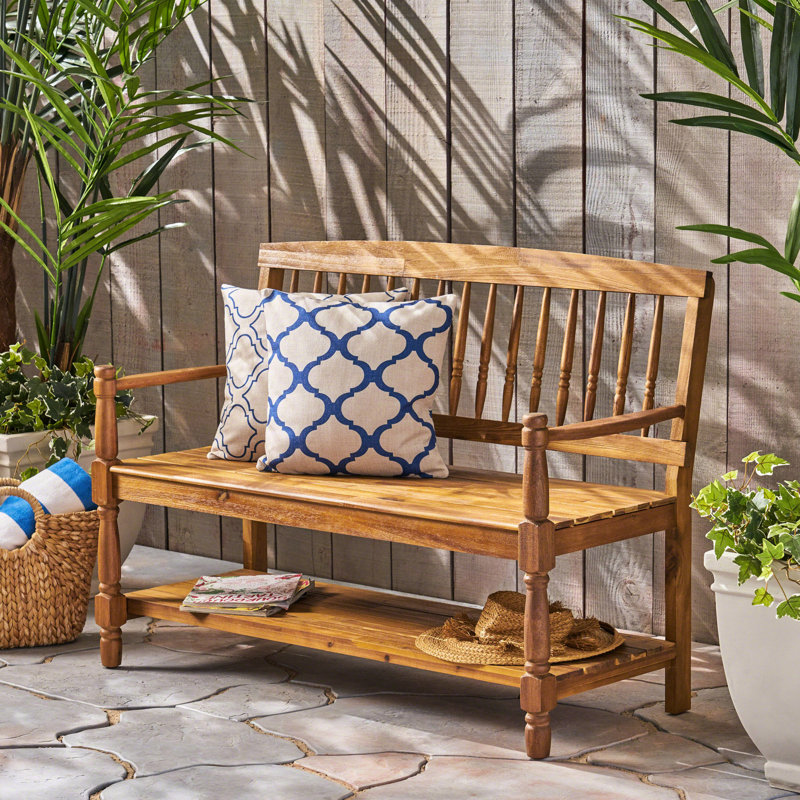 Banc en bois Imperial, siège d'une hauteur de 22,92 pouces