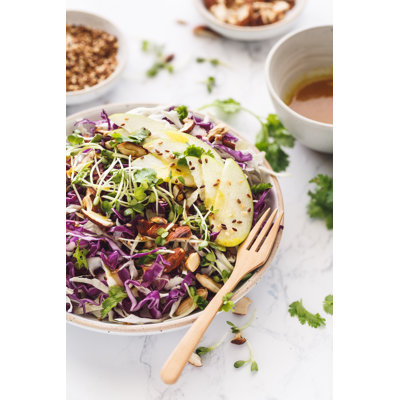 Cabbage Salad - Wrapped Canvas Print