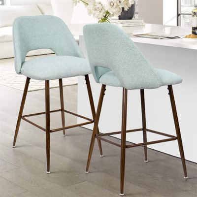 Berneta 26" H Upholstered Counter Stools