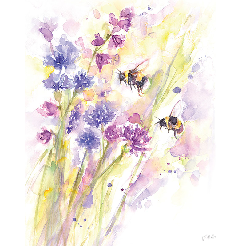 Bees & Wildflowers - No Frame Painting