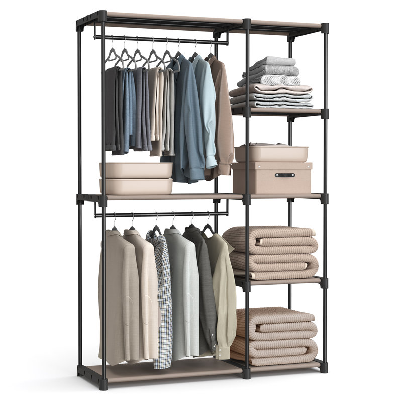 Priolo 124cm Clothing Rack, Taupe