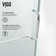 Monteray 38" W x 30" D x 73" H Hinged Frameless Shower Enclosure with 3/8  Clear Glass