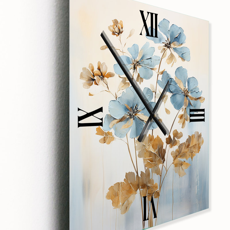 Horloge murale Burghart - Geraniums, Moyen