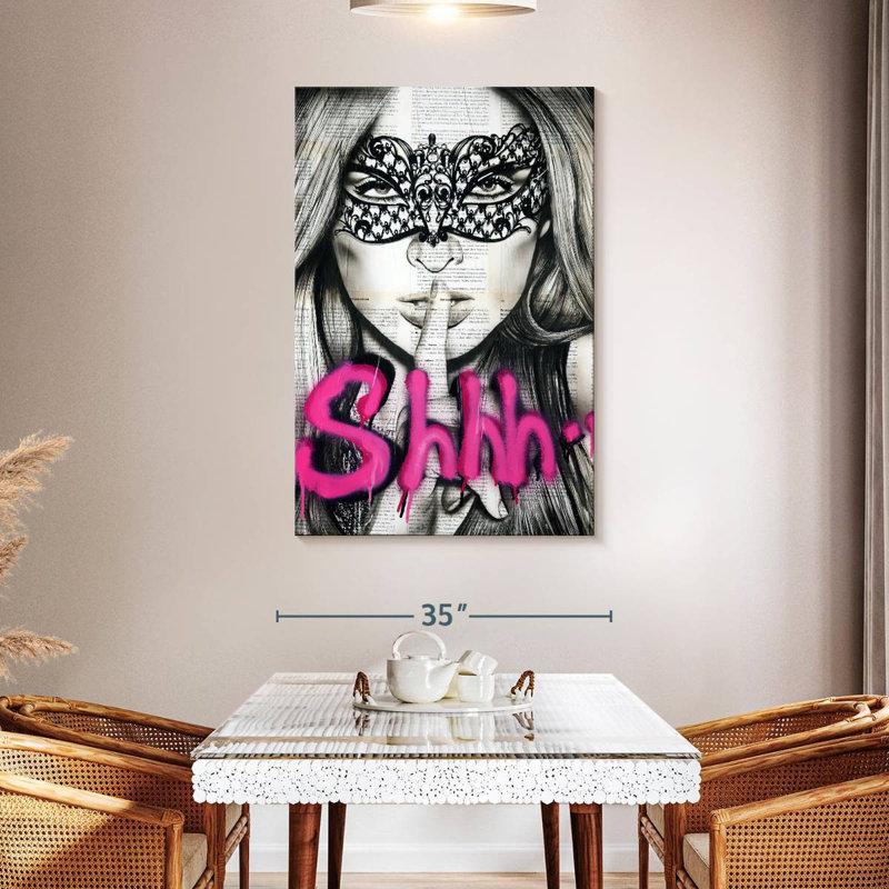 Leisha Shhh, 48" H x 32" W