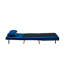 Fauteuil-lit moderne, bleu, pliable, 3 lits réglables, 10 lits transformables, espace, utilisation locative bleu avec revêtement en velours, se convertit en 10 secondes, espace pour les dortoirs et les étudiants