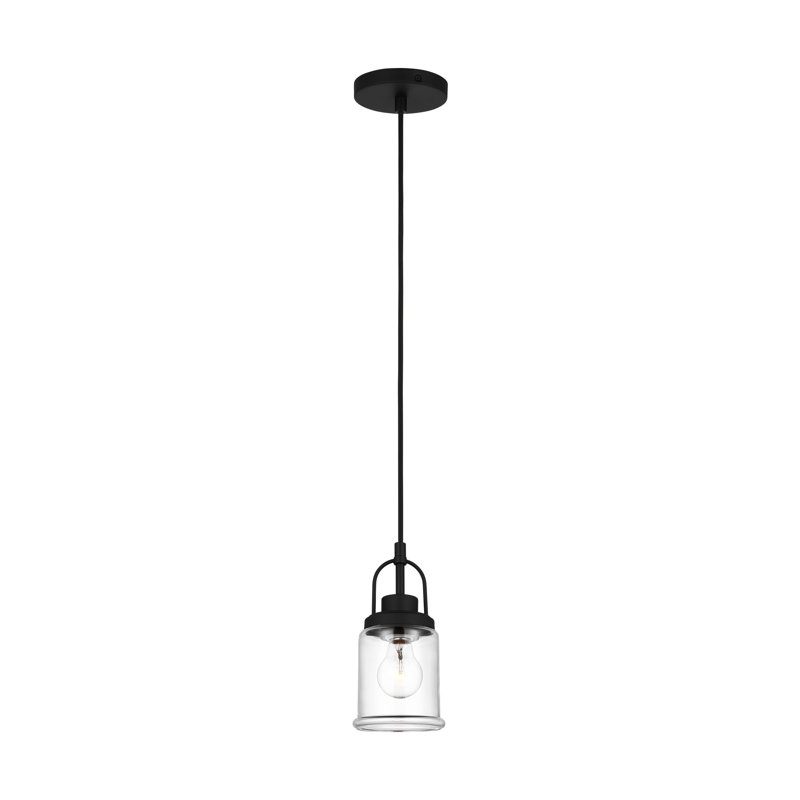 1 - Light Single Pendant, Midnight Black