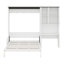 Lit escamotable polyvalent pliable avec canapé, bureau et armoire de rangement-162225974