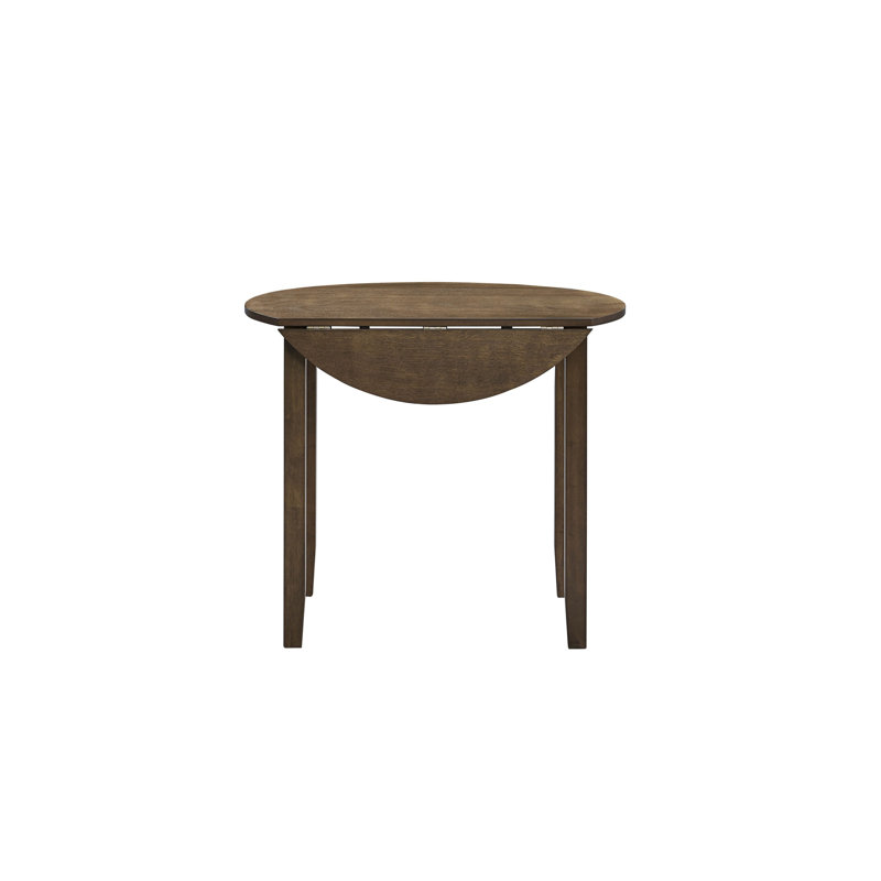 Round Dining Table with Drop Leaf