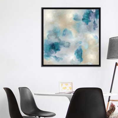 «Aqua Mouvement III» par Lauren Mitchell - reproduction d'art sur toile tendue