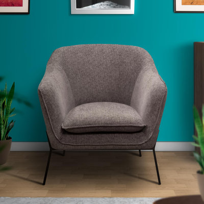 Fauteuil demi-tonneau en polyester Ignatzia
