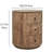 Cylindrical 3-drawer Accent Chest Set