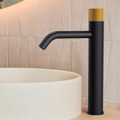 Single Hole Bathroom Vessel Faucet, Single Handle Bathroom Vessel Sink Faucet with Drain Assembly