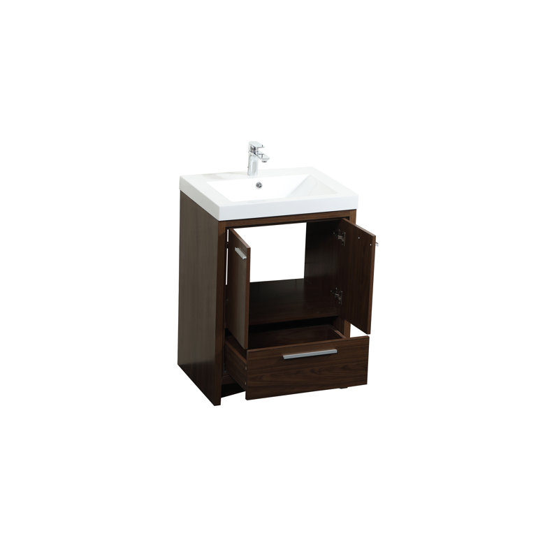 Ensemble de meuble-lavabo simple 24 po Southmead, Noyer