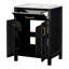 Ensemble de meuble-lavabo 24 po avec lavabo en céramique, meuble-lavabo peu encombrant - l 24 po x P 18 po x H 34 po, 2 portes à fermeture en douceur
