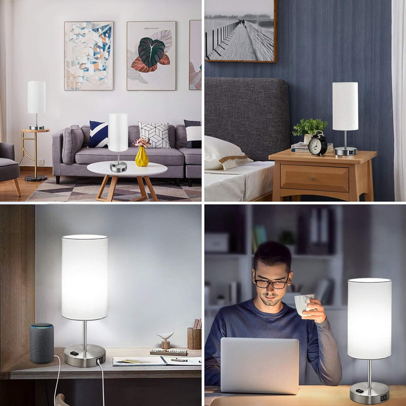 Lampe de table en métal Illman