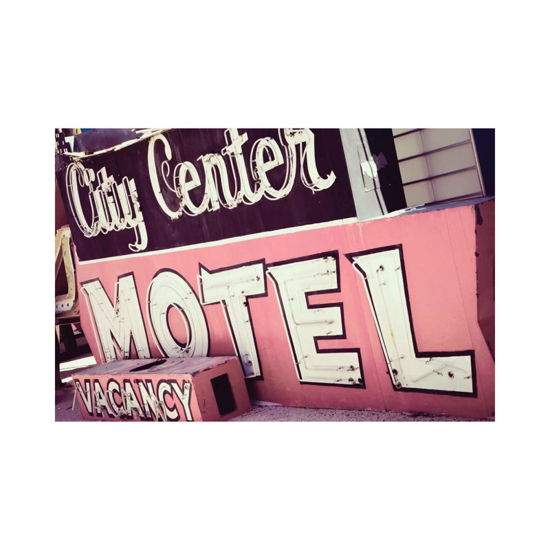City Center Motel 1 Piece Wrapped Canvas Wall Art, 101.6 cm H x 66.04 cm W x 1.91 cm D