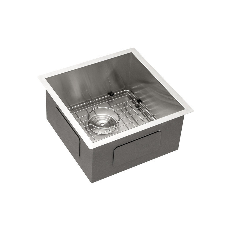 Évier de cuisine en acier inoxydable encastrable 13 po x 15 po x 9 po VEVOR, cuve simple de calibre 16, profondeur de 9 pouces, taille d'armoire minimale de 16 po, compatible avec les unités de broyeur à déchets