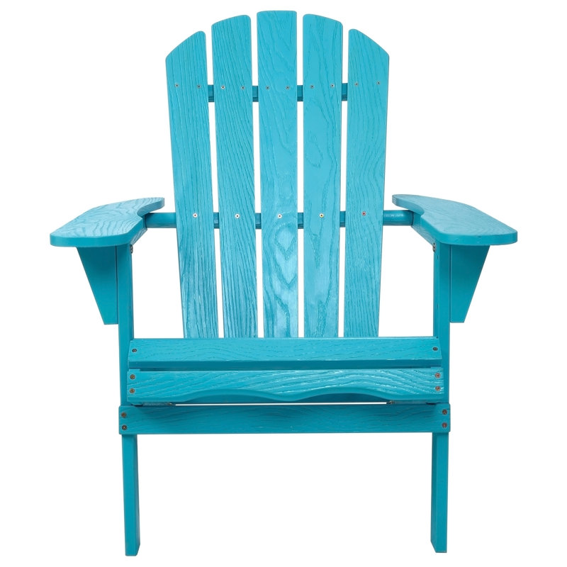 Ensemble de 2 chaises de patio en bois massif pour l'extérieur