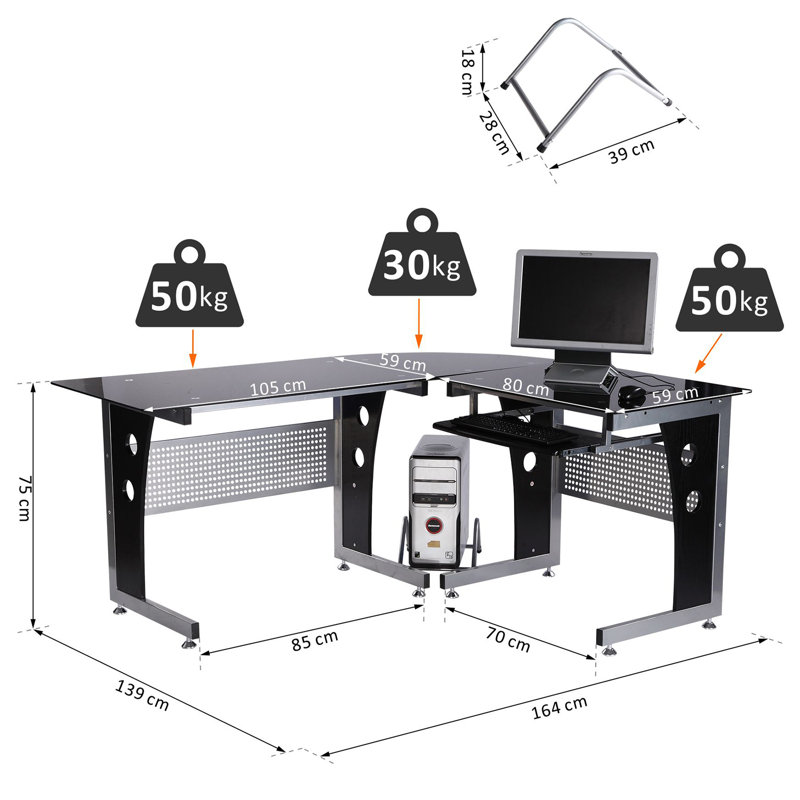 L- Shape Computer Desk