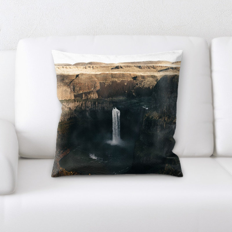 Waterfall Microsuede Reversible Throw Pillow