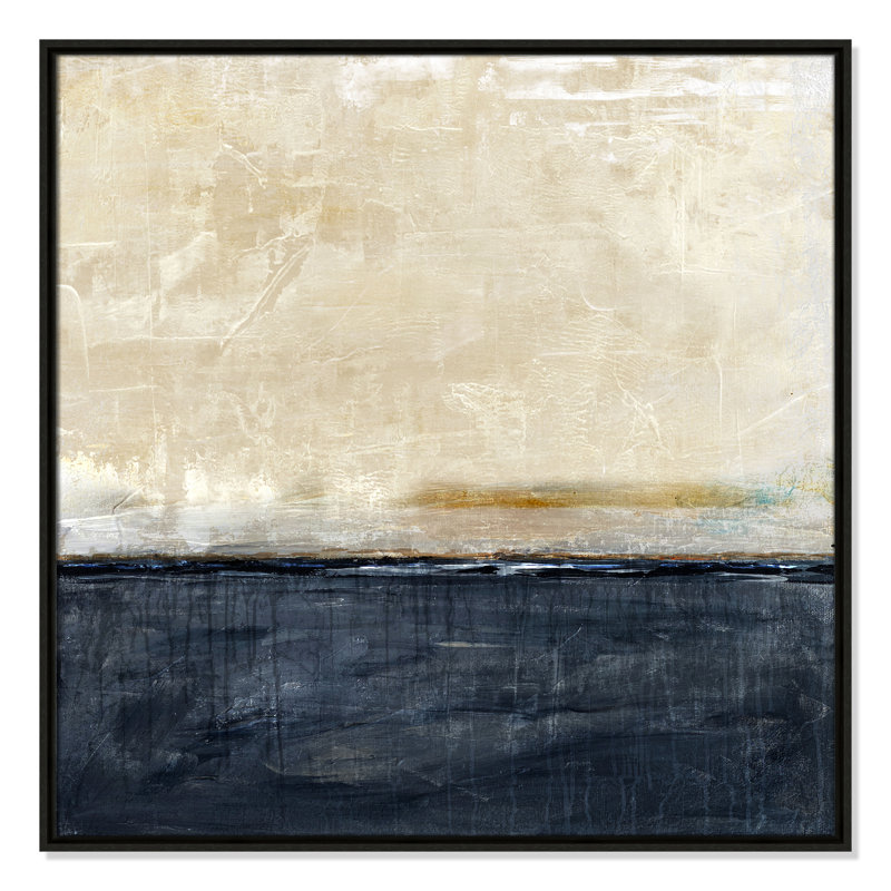 «Better Days», impression marine par Denise Brown, Espresso, H 31,5 po x l 31,5 po