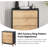 Brimar Modern Farmhouse 3 Drawers Accent Chest, Rustic Nightstand with 3 Drawers-2140898125