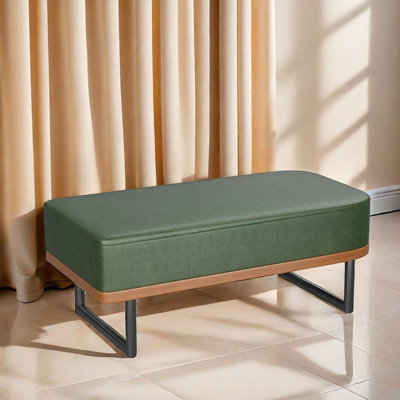 Banc rembourré en similicuir Meliek