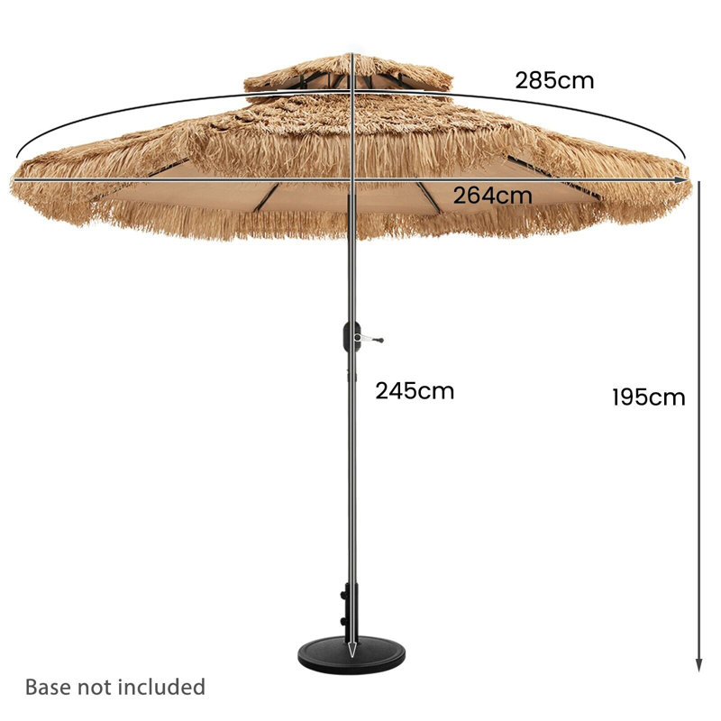 285cm Tilt Beach Parasol