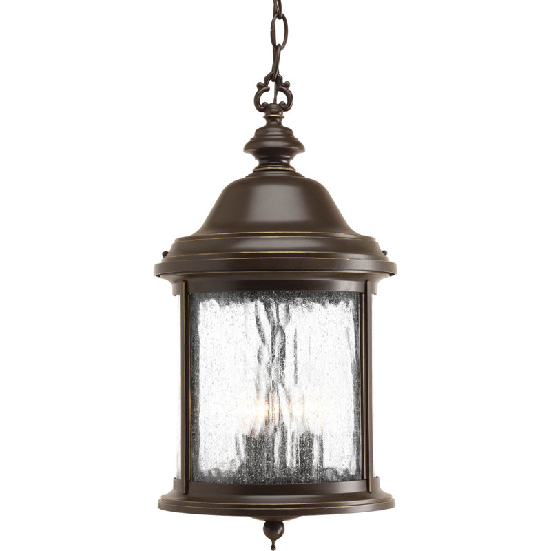 Antioca 3 - Light Outdoor Hanging Lantern, Antique Bronze